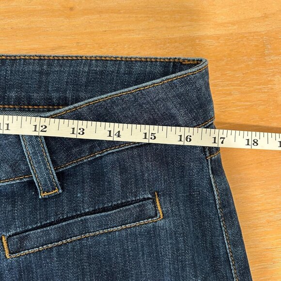 Hudson Jeans Womens Large Blue Wide Leg Trouser Jeans Flap Pockets Denim Flare - Picture 8 of 12